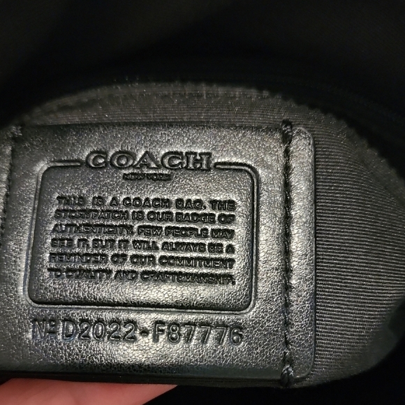 Coach Dark Brown Signature Tote with Gold Chain - Picture 12 of 12